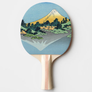 Hokusai - Fuji Reflects-berget i Sjö Kawaguchi Pingisracket