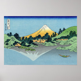 Hokusai - Fuji Reflects-berget i Sjö Kawaguchi Poster