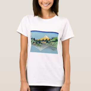 Hokusai - Fuji Reflects-berget i Sjö Kawaguchi T Shirt