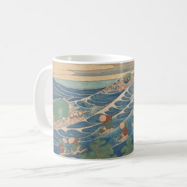 Hokusai Fuji Seen från Kanaya Mugg (Framsida vänster)