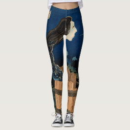 HOKUSAI GHOST WOODBLOCK TRYCKTA TRYCKTA Leggings