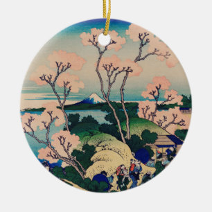 Hokusai-Goten-Yama-Backe Julgransprydnad Keramik