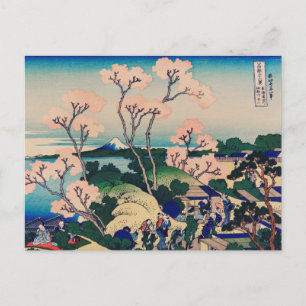 Hokusai - Goten-Yama-Hill Presentationspapper Vykort
