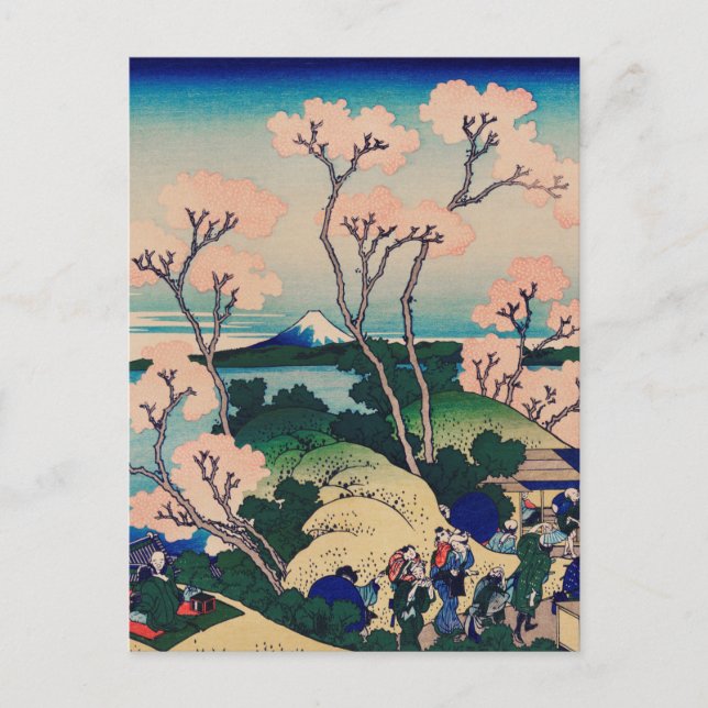 Hokusai - Goten-Yama-kulle Vykort (Framsida)