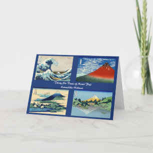 Hokusai - Gott Nytt År / 36 vyer av Mount Fuji Helgkort
