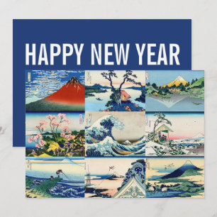 Hokusai - Gott nytt år / 36 Vyer av Mt Fuji Hol Julkort