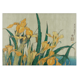 Hokusai grashopper och iris Japan