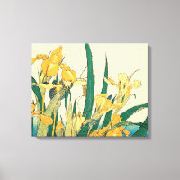 Hokusai grashopper och iris Japan