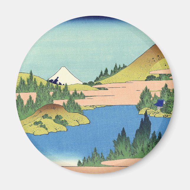 Hokusai Hakone Sjö i Sagami-provinsen Magnet (Framsidan)
