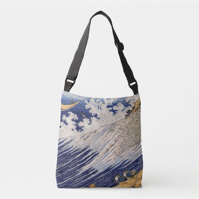 Hokusai Havsvågor Sjöbåtar Axelväska (Framsida)