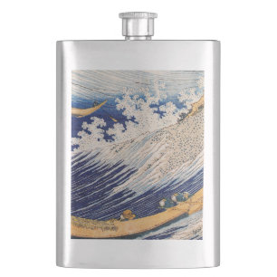 Hokusai Havsvågor Sjöbåtar Fickplunta
