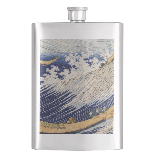 Hokusai Havsvågor Sjöbåtar Fickplunta (Framsidan)
