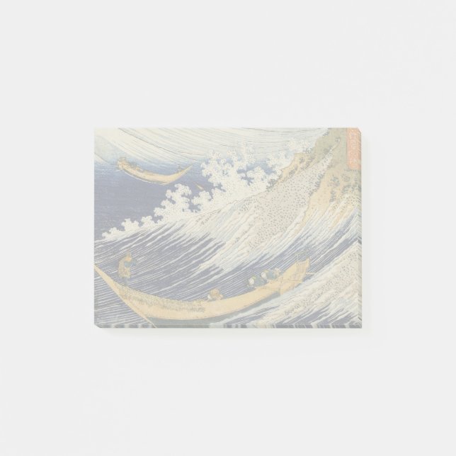Hokusai Havsvågor Sjöbåtar Post-it Block (Framsida)