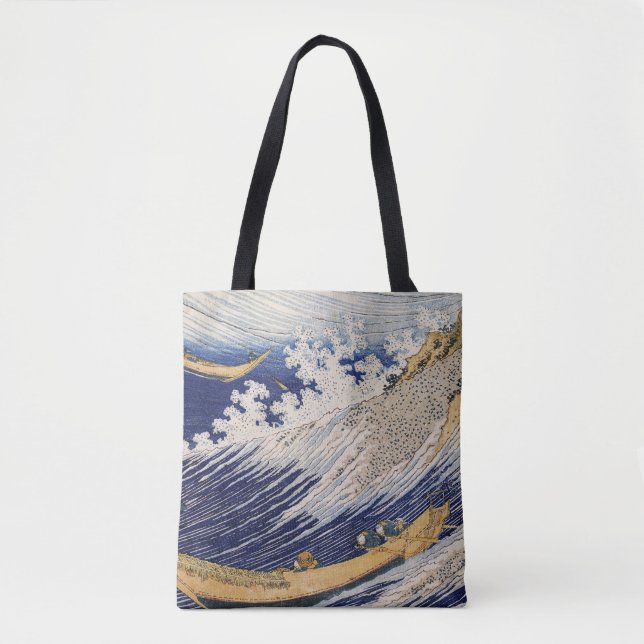 Hokusai Havsvågor Sjöbåtar Tygkasse (Framsida)