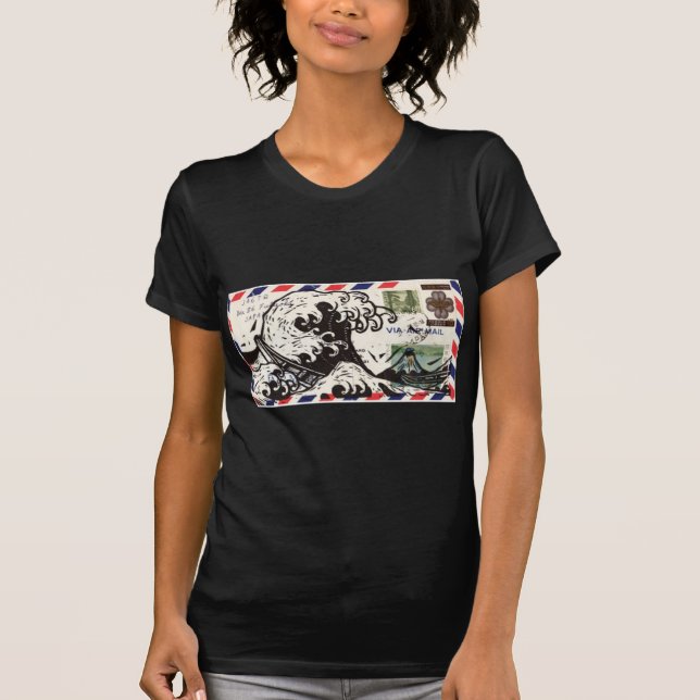 HOKUSAI JAPAN WAVE TEE SHIRT (Framsida)