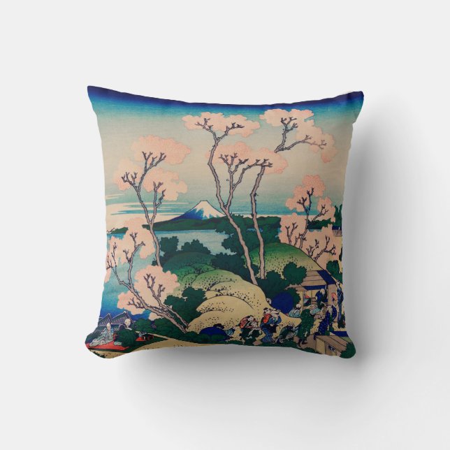 HOKUSAI JAPANESE PRINT COTTON Dekorativ kudde (Framsida)