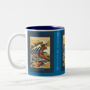 HOKUSAI Japansk teckning Två-Tonad Mugg