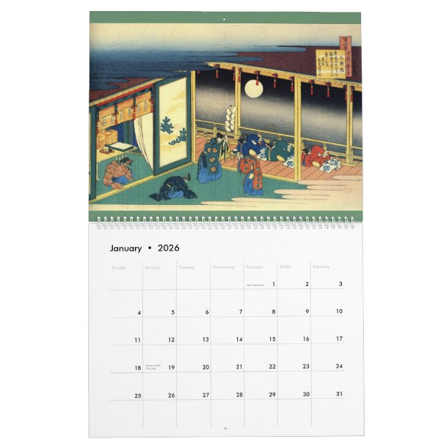 Hokusai kalender #2 (Jan 2026)