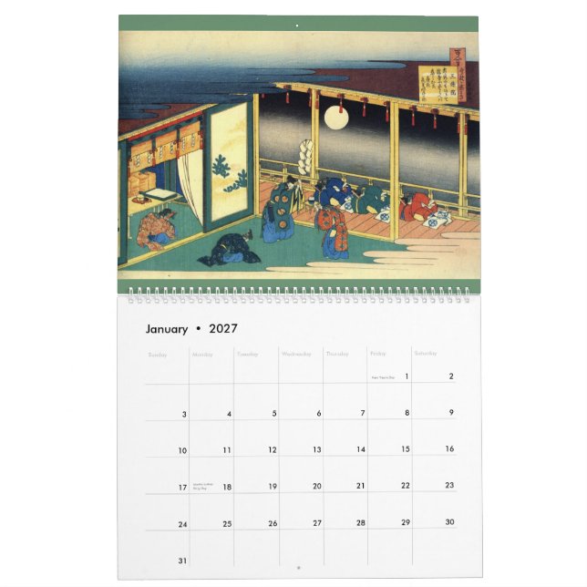 Hokusai kalender #2 (Jan 2027)