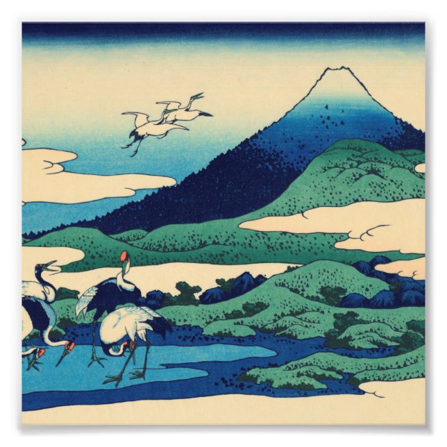 Hokusai Katsushika - Umezawa i provinsen Sagami Fototryck (Framsidan)