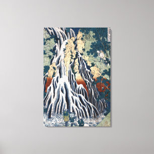Hokusai Kirifuri Falls, Mount Kurokami, Shimotsuke Canvastryck