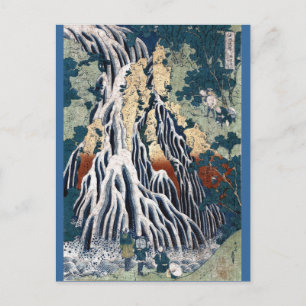 Hokusai Kirifuri Falls, Mount Kurokami, Shimotsuke Vykort