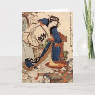 Hokusai konstmålning kort