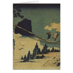 Hokusai konstmålning landskap OBS kort
