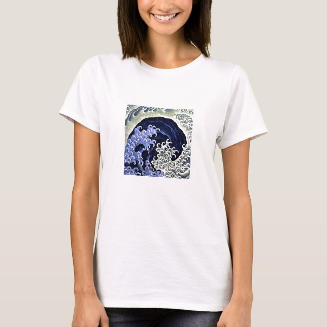 Hokusai kvinna t-shirt (Framsida)