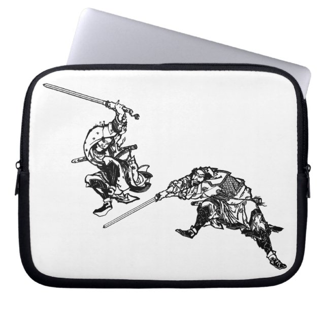 Hokusai mangasamurai 2 laptop sleeve (Framsidan)