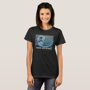 Hokusai möter Fibonacci med numeriskt ordnar T-shirt