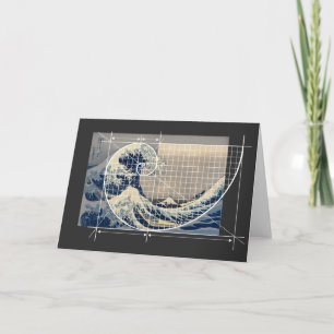 Hokusai möter Fibonacci, version Kort