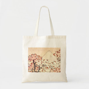 Hokusai Mount Fuji hänger lös den körsbärsröd Tygkasse