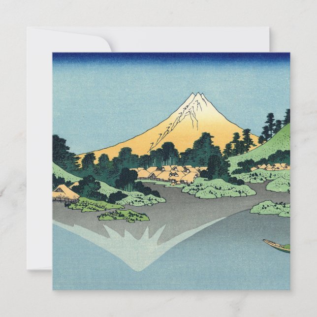 Hokusai Mount Fuji reflexer i Sjö Kawaguchi (Framsida)