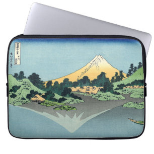 Hokusai Mount Fuji reflexer i Sjö Kawaguchi Laptop Fodral