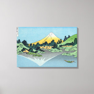 Hokusai - Mount Fuji speglas i Kawaguchisjön Canvastryck