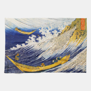 Hokusai Ocean Vågar Kitchen Towel Kökshandduk