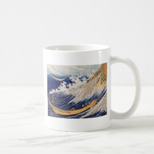 Hokusai Ocean Vågar Sea Boats Kaffemugg