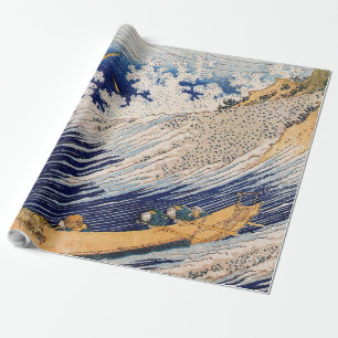 Hokusai Ocean Vågar Sea Boats Presentpapper