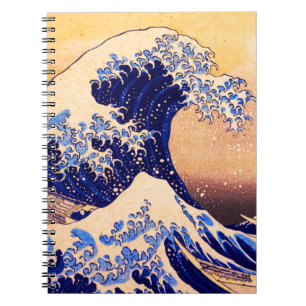 Hokusai stora vågen anteckningsbok