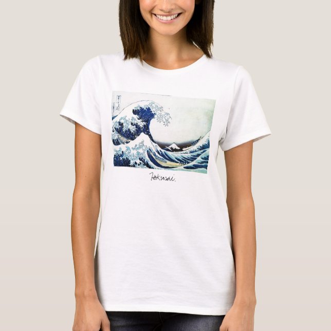 Hokusai. T Shirt (Framsida)