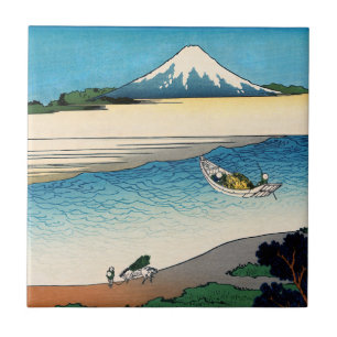 Hokusai - Tama-floden i provinsen Musashi Kakelplatta