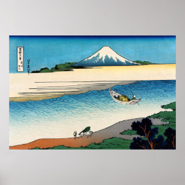 Hokusai - Tama-floden i provinsen Musashi Poster