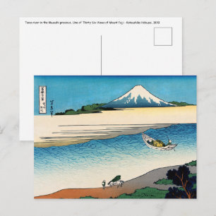 Hokusai - Tama-floden i provinsen Musashi Vykort