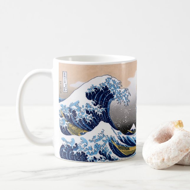 Hokusai , “ The Great Wave off Kanagawa ” コーヒーマグカッ Kaffemugg (Med munk)