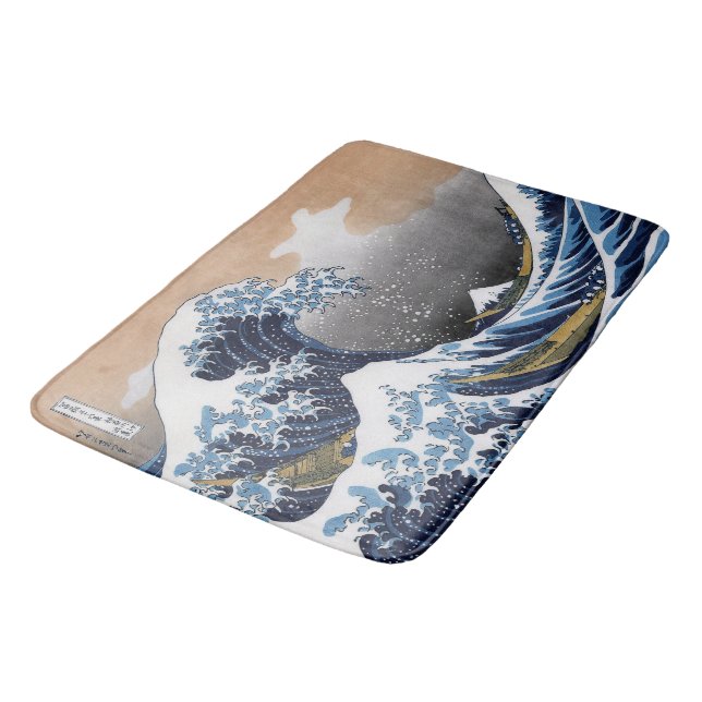 Hokusai , “ The Great Wave off Kanagawa ” Badrumsmatta (Vinklad)