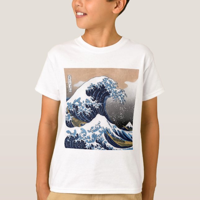 Hokusai, “ The Great Wave off Kanagawa ” T-shirt (Framsida)