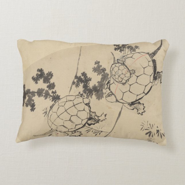 hokusai turtles prydnadskudde (Baksidan)