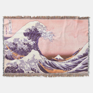 Hokusai - underbar våg filt