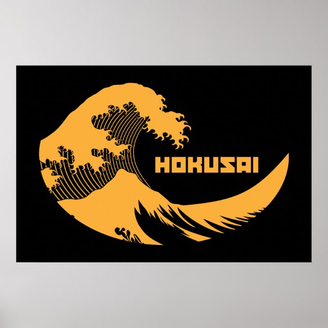 Hokusai - Underbar våg Poster (Framsidan)